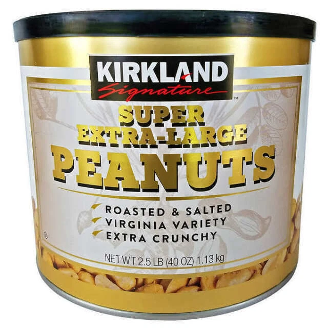 Kirkland Signature Super Extra-Large Peanuts - 40 Oz (222490)