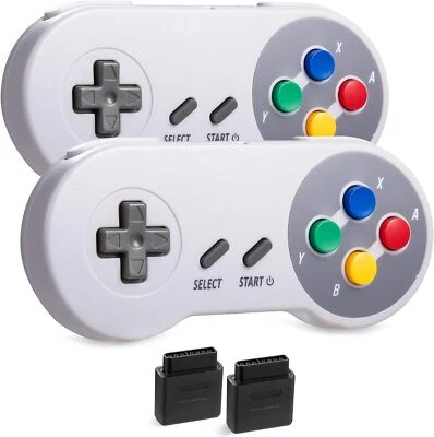 Wireless SNES Remote Controller for SNES/SFC Super Nintendo Entertainment System - Image 1 of 4