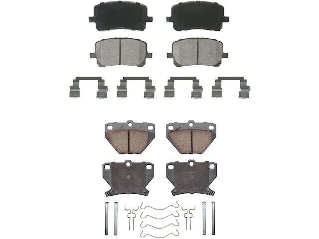 Juego de pastillas de freno Detroit Axle 23DQ55J para Toyota Matrix 2003-2007 Foto 1 de 1