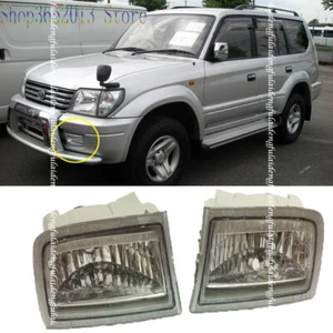 2pcs Front Clear Lens Fog&Driving Lights Housing For Toyota Prado LC90 1998-2002 - Picture 1 of 6