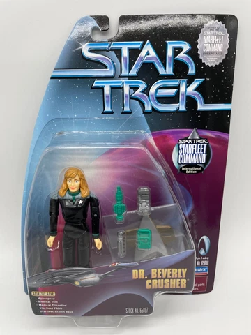 Star Trek Playmates Starfleet Command Dr Beverly Crusher Figure, Sealed Cover