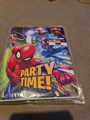 Spider man   Birthday Card Party Invitations x 10 BN  - Image 1 of 3