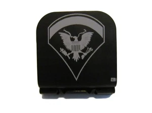 US ARMY Specialist 5 Rank Laser Etched Aluminum Hat Clip Brim-it - Picture 1 of 9