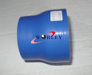 BLUE Silicone Reducer Straight Coupler Hose 2.75"(70mm) to 2.5" (64mm) - Picture 1 of 5