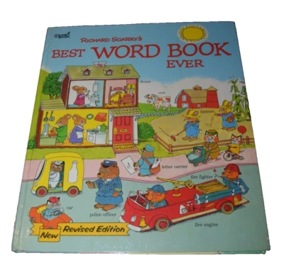 Richard Scarry’s Best Word Book Ever New Revised Edition 1980 Golden Hardcover - Image 1 of 4