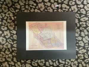 Antique London Map - Mounted - Colour - KENSINGTON MARYLEBONE As Seen In 1890 - Picture 1 of 3
