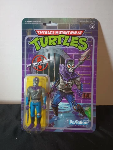 Busted Foot Soldier 3.75" TMNT Teenage Mutant Ninja Turtles ReAction Super 7 MOC Cover