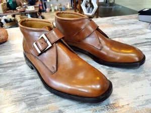 Florsheim Men's Leather Ankle Boots w/Buckle NIB - Picture 1 of 6