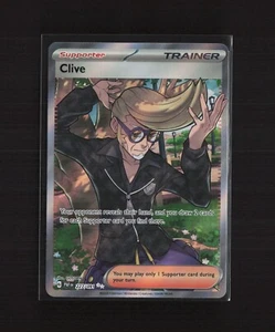 Clive 227/091 Paldean Fates Full Art Holo Ultra Rare Pokemon Card - Picture 1 of 7