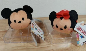 Disney Tsum Tsum Mickey and Minnie Mouse Round 1 Exclusive Stackable Plush - Picture 1 of 3