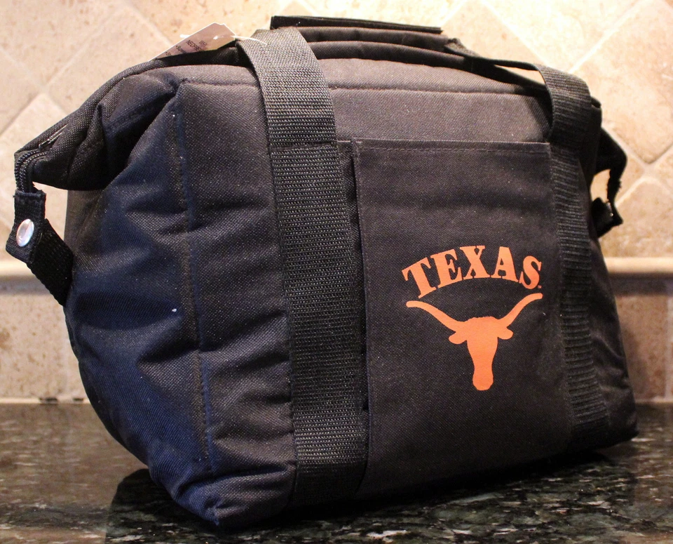 Texas Longhorns Cooler Insulated Bag Beer Licensed NCAA Football Tailgating - Image 1 of 4