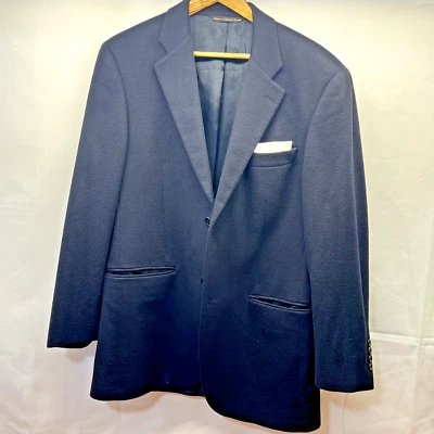 Blazer Piana Para Hombres 40R Azul Marino 100% Blazer Cachemira Chaqueta Rick Victor-Loro Azul Foto 1 de 4