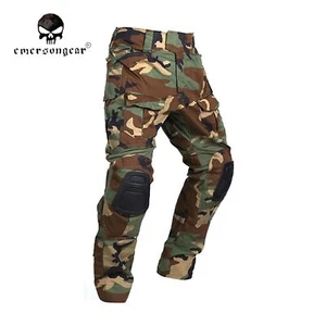 Emerson Gen3 Combat Pants Military Tactical bdu Trousers with Knee Pad Woodland - Picture 1 of 10