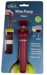 Jokari Wine Air Vac Pump Cork Wine Resealing System Vacuum Seal Pump - Picture 1 of 2