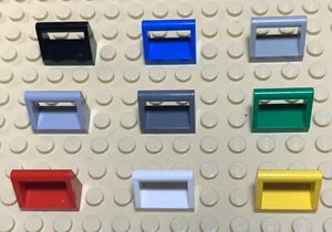 LEGO (x1) FLIESE MODIFIZIERT 1x2x1 mit Stangengriff #2432 - Bild 1 von 20