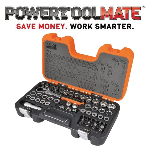Bahco S530T 53 Pce Pass-Through / Go Thru Multi Drive Metric Ratchet Socket Set - Image 1 of 1