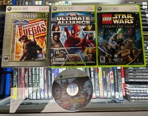 Xbox 360 Games Lot Of 4 Games Marvel Ultimate Alliance, Lego Star Wars &Batman - Picture 1 of 16
