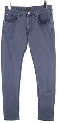 Calça jeans Lee Luke masculina W30/L32 elástica slim fit zíper mosca azul - Imagem 1 de 4