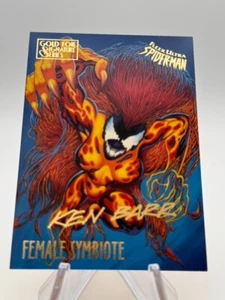 1995 Fleer Ultra Spider-Man #22 Female Symbiote Gold Foil Signature Series - Picture 1 of 2
