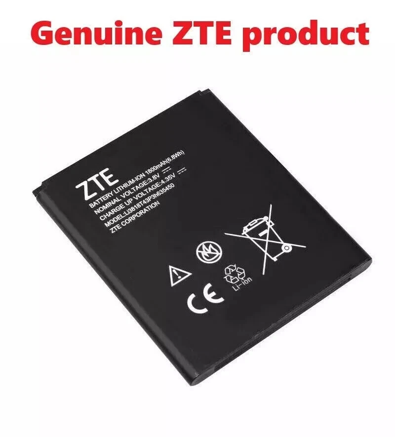 Battery Li3818T43P3h635450 For ZTE Obsidian Z820 Original Replacement 1800mAh - Image 1 of 1