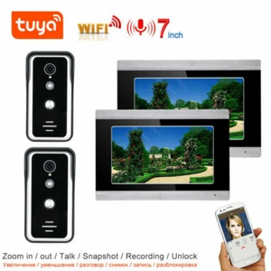 TUYA Video WIFI Door Phone Home Doorbell Intercom System w/7 Inch Touch Monitor - Picture 1 of 13