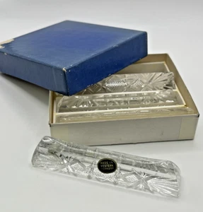 Crystal Cutlery Rest Set of 4 made in Western Germany - Picture 1 of 11