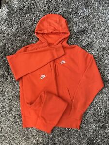 Nike Sportswear Club Fleece Set - Orange (Men’s Size Small)