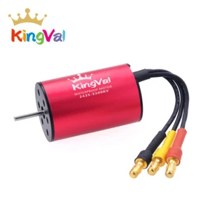 US SHIP KingVal 2435 4500/6100KV Waterproof Brushless Motor for 1/16 1/18 RC Car - Picture 1 of 14