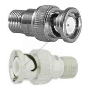 Lote de 50 TV Hembra~BNC Enchufe Macho Cable/Cable Adaptador Video/RF/CCTV/Seguridad/Cámara - Imagen 1 de 1