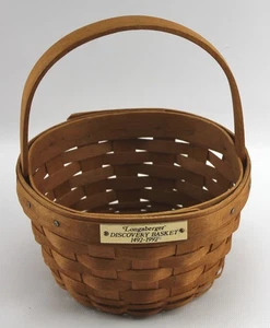 Longaberger Discovery Korb 5,5" x 3" hoher Korb mit Griff 1992 - Bild 1 von 3