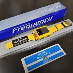 [New] SEIKO Frequency Yellow Watch Produced by Tetsuya Komuro Boxed Vintage JP - Picture 1 of 6
