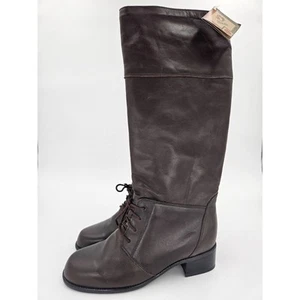 Blondo Boots | Brown Leather Half Zip Riding Boots New - Picture 1 of 10