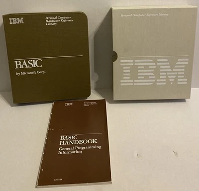 1984 IBM BASIC Handbooks General Programming Information Manual Quick Ref W/Case - Image 1 of 4