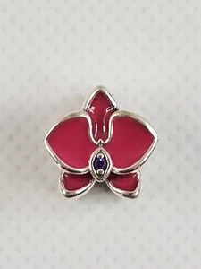 Pandora Dije Orquídea Radiante Esmalte Rosa Circonita Cuentas 792074EN69 Auténtico - Imagen 1 de 12