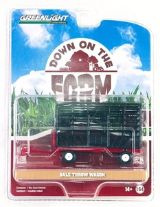 Greenlight Bale Throw Wagon Down on the Farm 1:64 - Picture 1 of 2