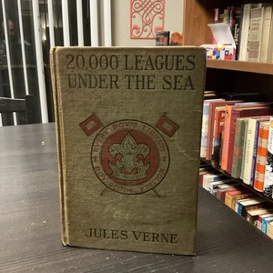 RARE 1917 GROSSET & DUNLAP BOY SCOUT ED/ Verne 20,000 LEAGUES UNDER THE SEA - Picture 1 of 15