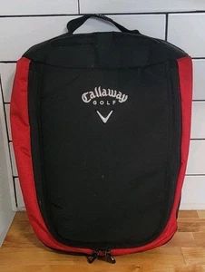 Callaway belüftete Golfschuhträgertasche Reißverschlusstasche schwarz rot Sport Golf - Bild 1 von 4