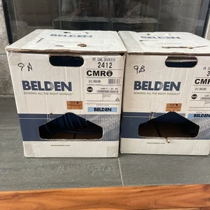2x Belden Cat6 2414-3612 4 Pair Wire 40lbs 1000ft 0006A1000 - Picture 1 of 5