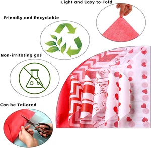 90 Sheets Tissue Paper for Gift Bags, 20'' X 14'' Christmas Tissue Papers for... - Picture 1 of 7