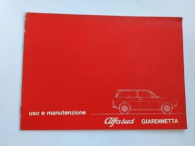 LIBRETTO USO E MANUTENZIONE ALFA SUD GIARDINETTA 5/75 - Immagine 1 di 3