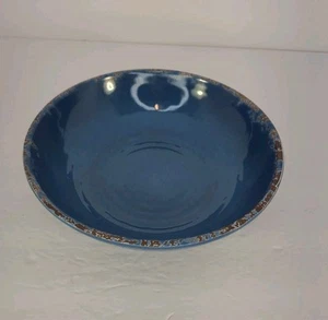Williams Sonoma Melamine 8" Blue Bowl Rustic Outdoor Serving, Pasta, Fruit - Picture 1 of 7