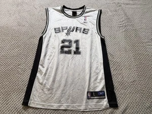 Camiseta Reebok NBA Vintage San Antonio Spurs #21 Tim Duncan Para Hombre Talla L Firmada? - Imagen 1 de 9