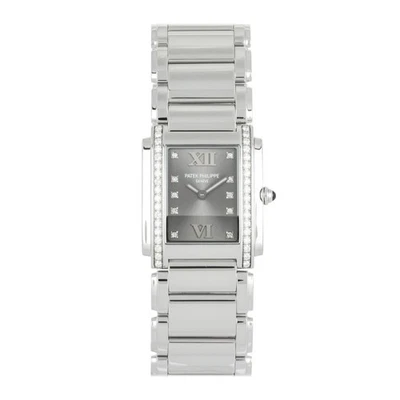 Patek Philippe Twenty~4 Steel Quartz Ladies Diamond 30 x 25mm Watch 4910/10A-010 - Image 1 of 4