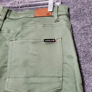 NEW Quiksilver Crosstown Stretch 5-Pocket Pants Mens Size 34 Sage Outdoor Skater - Picture 1 of 13