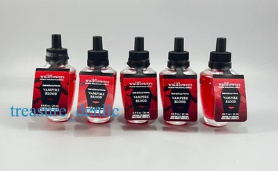 Bath & Body Works Vampire Blood Wallflower Refill Bulb Set of 5 New - Image 1 of 3