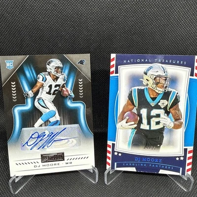 DJ Moore Lot 2018 Playbook Rookie Auto and 2019 National Treasures /11 S+S - Image 1 of 4