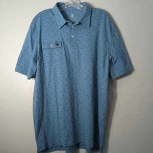 Southern Proper Neu mit Etikett Herren Gr. Large blau Kurzarm Polo mit Minigolfwagen 257 - Bild 1 von 8