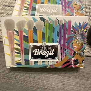 BH Cosmetics TAKE ME BACK TO BRAZIL 10 Piece Brush Set NIB - Picture 1 of 5