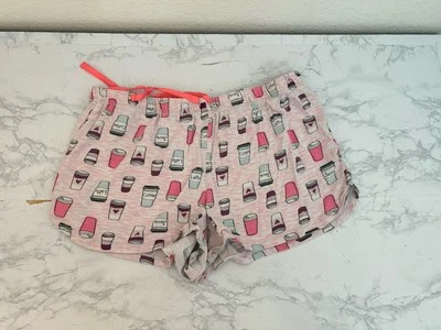 Pantalones Cortos para Dormir Mujer Secret Treasures Talla M Rosa Estampado Café Tema Cordón H2 Foto 1 de 3
