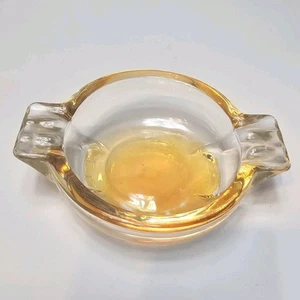 Vintage Iridescent Orange Carnival Glass Ashtray 5" - Picture 1 of 10